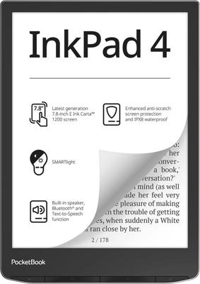 PocketBook InkPad 4 e-Reader zilver
