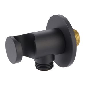 Opsteek Handdouche met Wateruitlaat in Muur Salenzi Giro Mat Zwart OUTLET