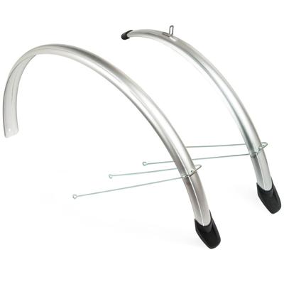Eurofender spatbordenset 58mm 20" zilver