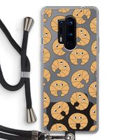 Croissant: OnePlus 8 Pro Transparant Hoesje met koord