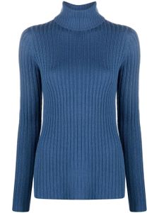 Polo Ralph Lauren pull nervuré en laine - Bleu