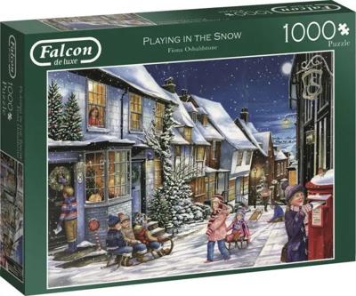 Playing in the Snow Puzzel 1000 Stukjes