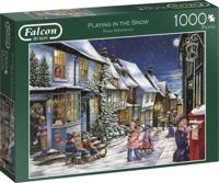 Playing in the Snow Puzzel 1000 Stukjes