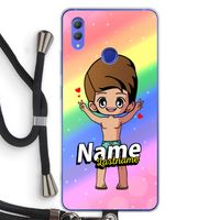 Chibi Maker man: Honor Note 10 Transparant Hoesje met koord