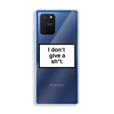 Don't give a shit: Samsung Galaxy Note 10 Lite Transparant Hoesje