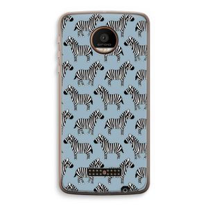 Zebra: Motorola Moto Z Force Transparant Hoesje
