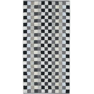 Cawö Cawö Unique Karo Handdoek anthrazit