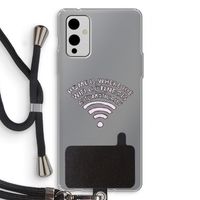 Home Is Where The Wifi Is: OnePlus 9 Transparant Hoesje met koord
