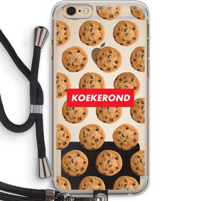 Koekerond: iPhone 6 PLUS / 6S PLUS Transparant Hoesje met koord