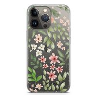 Botanical sweet flower heaven: iPhone 13 Pro Transparant Hoesje