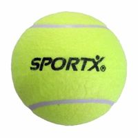 Grote gele tennisbal 13 cm - Tennisballen - thumbnail