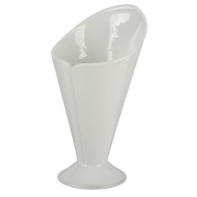 8x stuks friet/patathouders porselein 11 cm