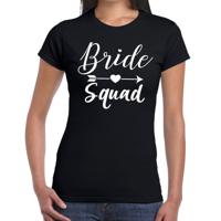 Bellatio Decorations Vrijgezellenfeest T-shirt voor dames - Bride Squad - zwart - trouwen/bruiloft 2XL  - - thumbnail