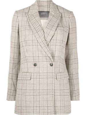 Lorena Antoniazzi blazer à carreaux - Tons neutres