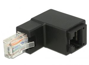 Delock 86424 Adapter RJ45-stekker naar boven haaks naar RJ45-aansluiting Cat.6 UTP