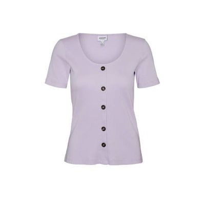 VERO MODA top VMHELSINKI met biologisch katoen lila VERO MODA top VMHELSINKI met biologisch katoen lila