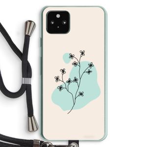 Love your petals: Pixel 5a 5G Transparant Hoesje met koord