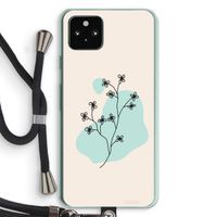 Love your petals: Pixel 5a 5G Transparant Hoesje met koord
