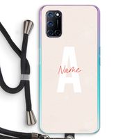 Strawberry Milkshake: Oppo A92 Transparant Hoesje met koord