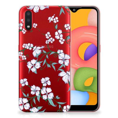 Samsung Galaxy A01 Uniek | TPU Case | Blossom White