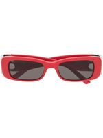 Balenciaga Eyewear lunettes de soleil Dynasty à monture rectangulaire - Rouge