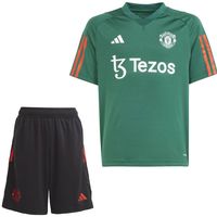 adidas Manchester United Trainingsset 2023-2024 Kids Groen Zwart Rood - thumbnail