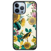 iPhone 13 Pro Max glazen hardcase - Sunflowers