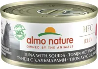 Almo Nature HFC Natural kattenvoer in gelei tonijn & inktvis 70g