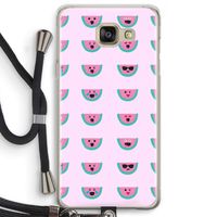 Smiley watermeloenprint: Samsung Galaxy A5 (2016) Transparant Hoesje met koord