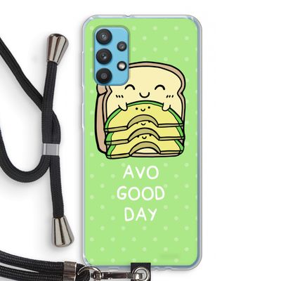 Avo Good Day: Samsung Galaxy A32 4G Transparant Hoesje met koord
