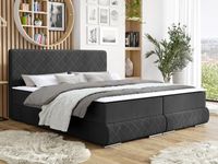 Boxspring PALADIUM 180x200 cm donkergrijs