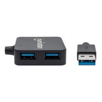 Manhattan 162296 interface hub USB 3.2 Gen 1 (3.1 Gen 1) Type-A 5000 Mbit/s Zwart - thumbnail