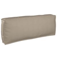 VidaXL Kussen taupe 120 x 40 x 12 cm oxford stof