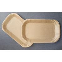 kartonnen schaal 23x15x2cm P181 bruin vetwerend 100 stuks