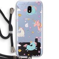 Fantasiewereld: Samsung Galaxy J3 (2017) Transparant Hoesje met koord