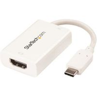 StarTech.com USB-C naar HDMI video adapter met USB Power Delivery 4K 60Hz wit - thumbnail