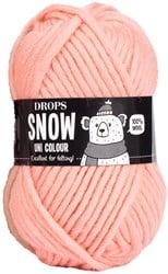 Drops Snow Uni Colour 107 Perzikroze