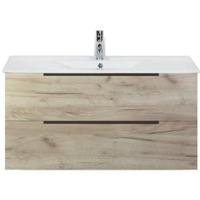 Seville Badmeubelset 100 cm - Craft Oak Edge Greep - Wastafel Enjoy