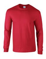 Gildan G2400 Ultra Cotton™ Long Sleeve T-Shirt - Red - M - thumbnail