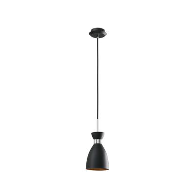 Hanglamp zwart retro design jaren 60 fitting E14 Spaans design Faro 20050