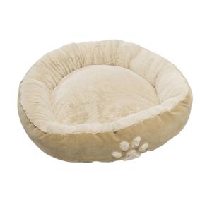 Hondenmand/hondenkussen - huisdieren - rond - dia 58 cm - beige - polyester