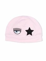 Chiara Ferragni Kids chapeau Eyestar en coton à broderies - Rose