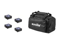 EUROLITE Set 4x AKKU Flat Light 3 bk + Soft Bag - thumbnail