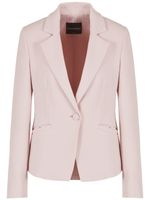 Emporio Armani blazer crop à simple boutonnage - Rose