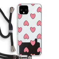 Ondersteboven verliefd: Pixel 4 Transparant Hoesje met koord