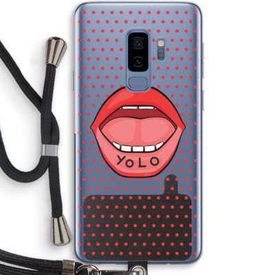Yolo Denise: Samsung Galaxy S9 Plus Transparant Hoesje met koord