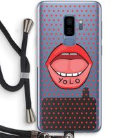 Yolo Denise: Samsung Galaxy S9 Plus Transparant Hoesje met koord