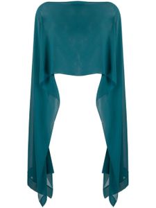 Talbot Runhof foulard à design asymétrique - Vert