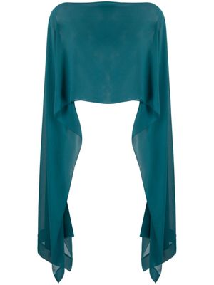 Talbot Runhof foulard à design asymétrique - Vert