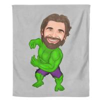 Cartoon Fleecedeken Hulk - Pillow Buddies